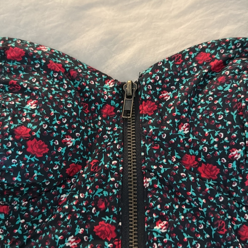 Silence + Noise Floral Print Corset Top - Picture 3 of 4